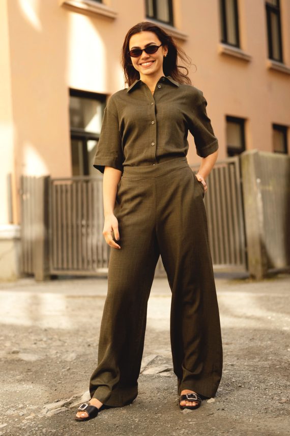 Ira Pants, Dark Olive