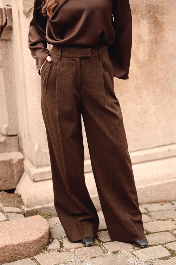 Sandra Pants, Dark Brown